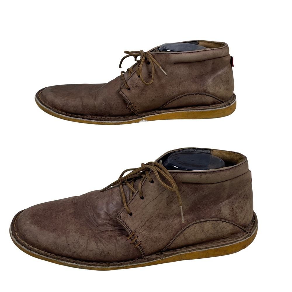 Oliberte Gando Chukka Boots Mens 45 US 12 Brown Leather Hand Stitched Desert